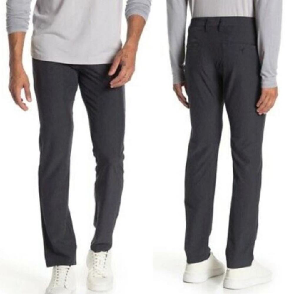 Travis Mathews Laddium Straight Leg Performance Golf Pants Gray Mens Size 40